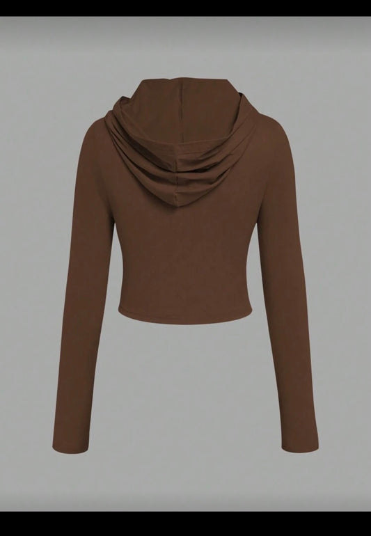 Tan Hooded Top