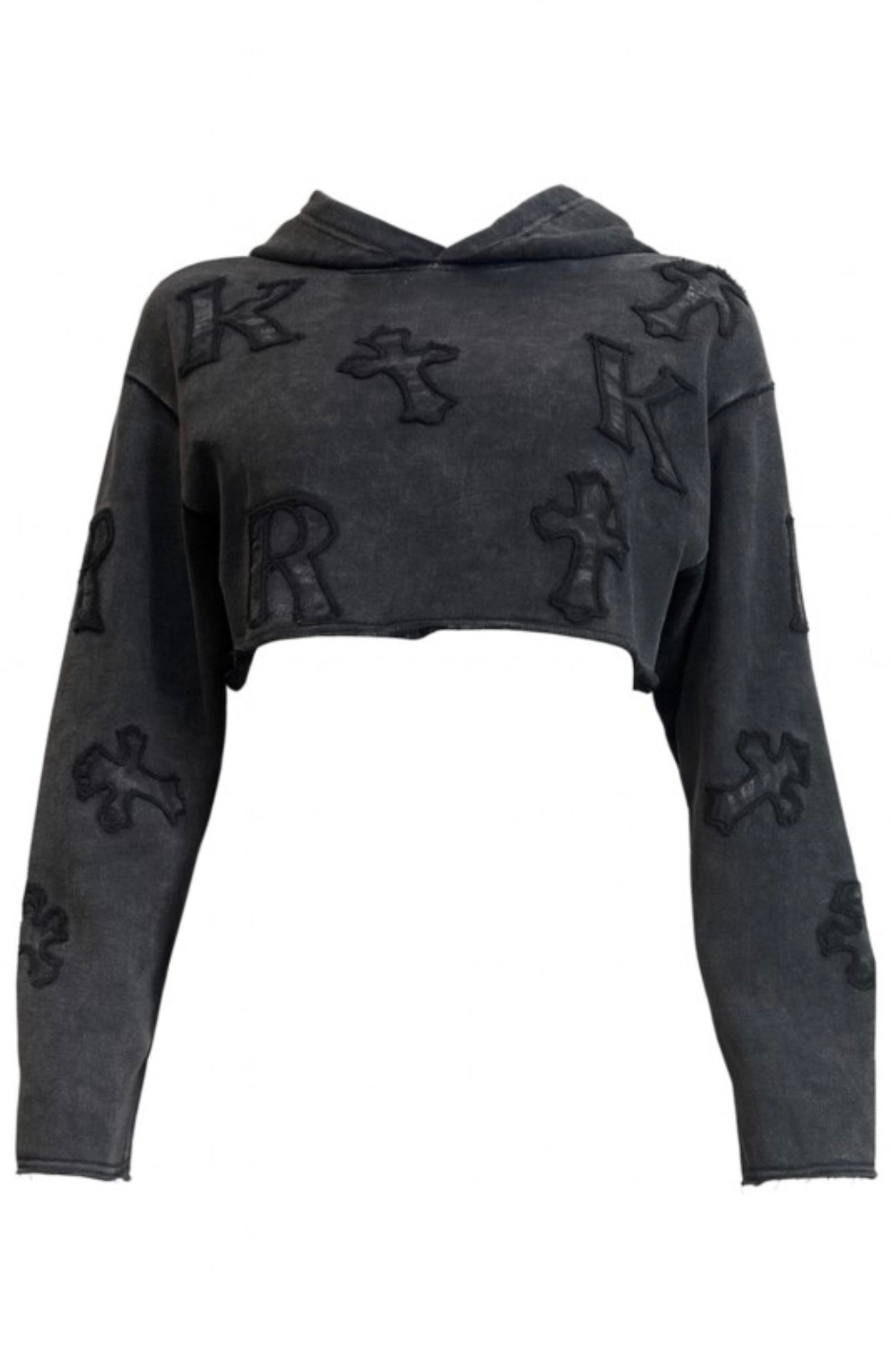 Cross Cropped Hoodie