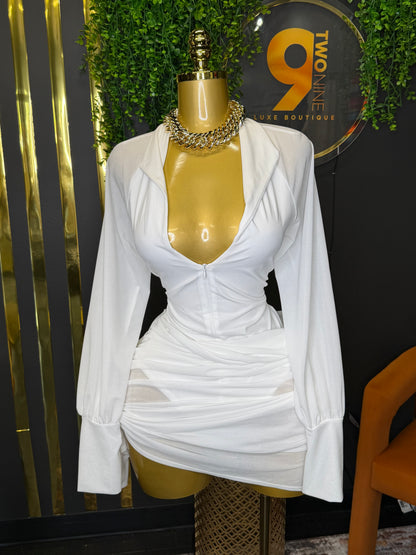 White Wrap Dress