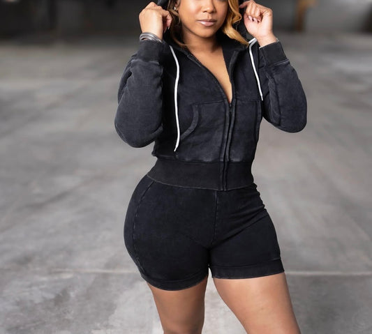 Mineral Hoodie Short Set