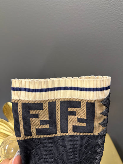 FENDI Knit Ankle Boots SZ 39