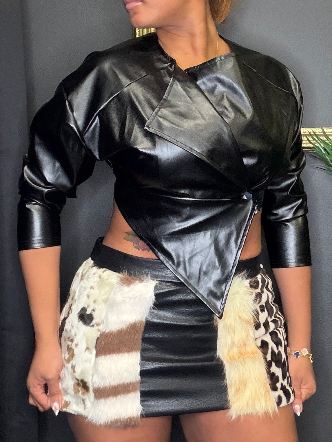 Black Asymmetric Jacket