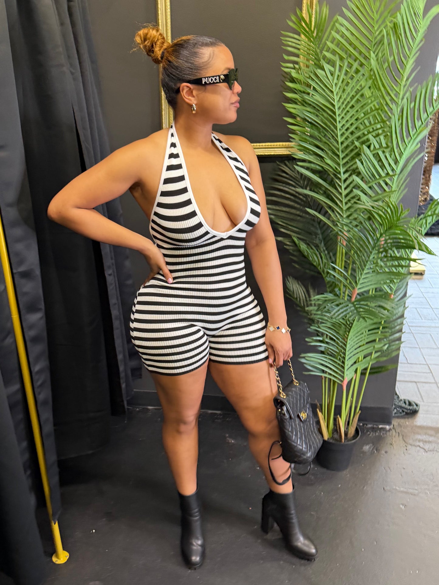 Black and White Romper