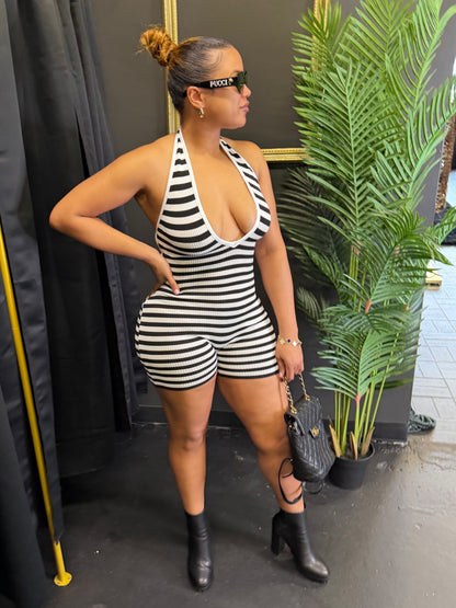 Black and White Romper