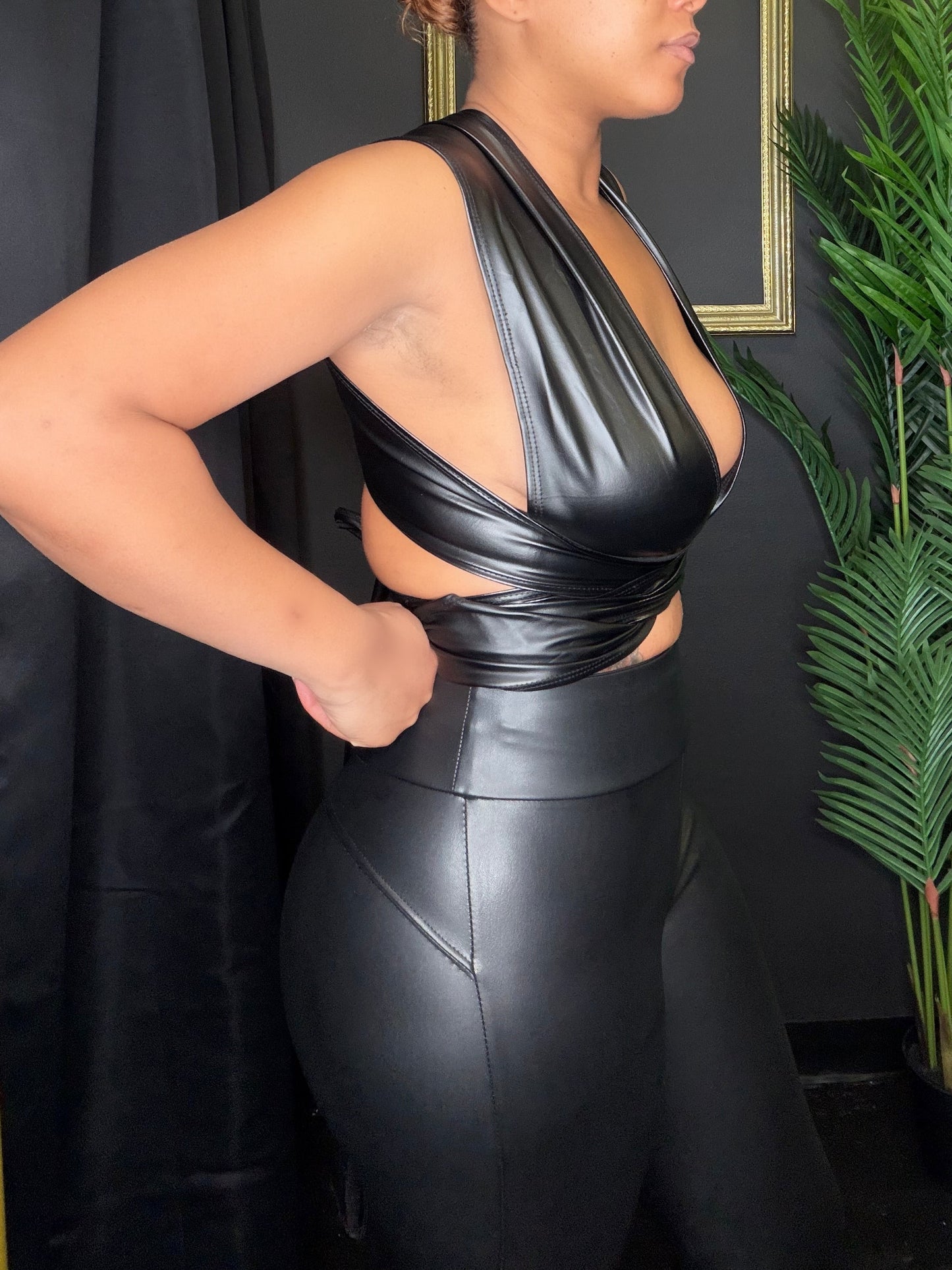 Black Leather Leggings