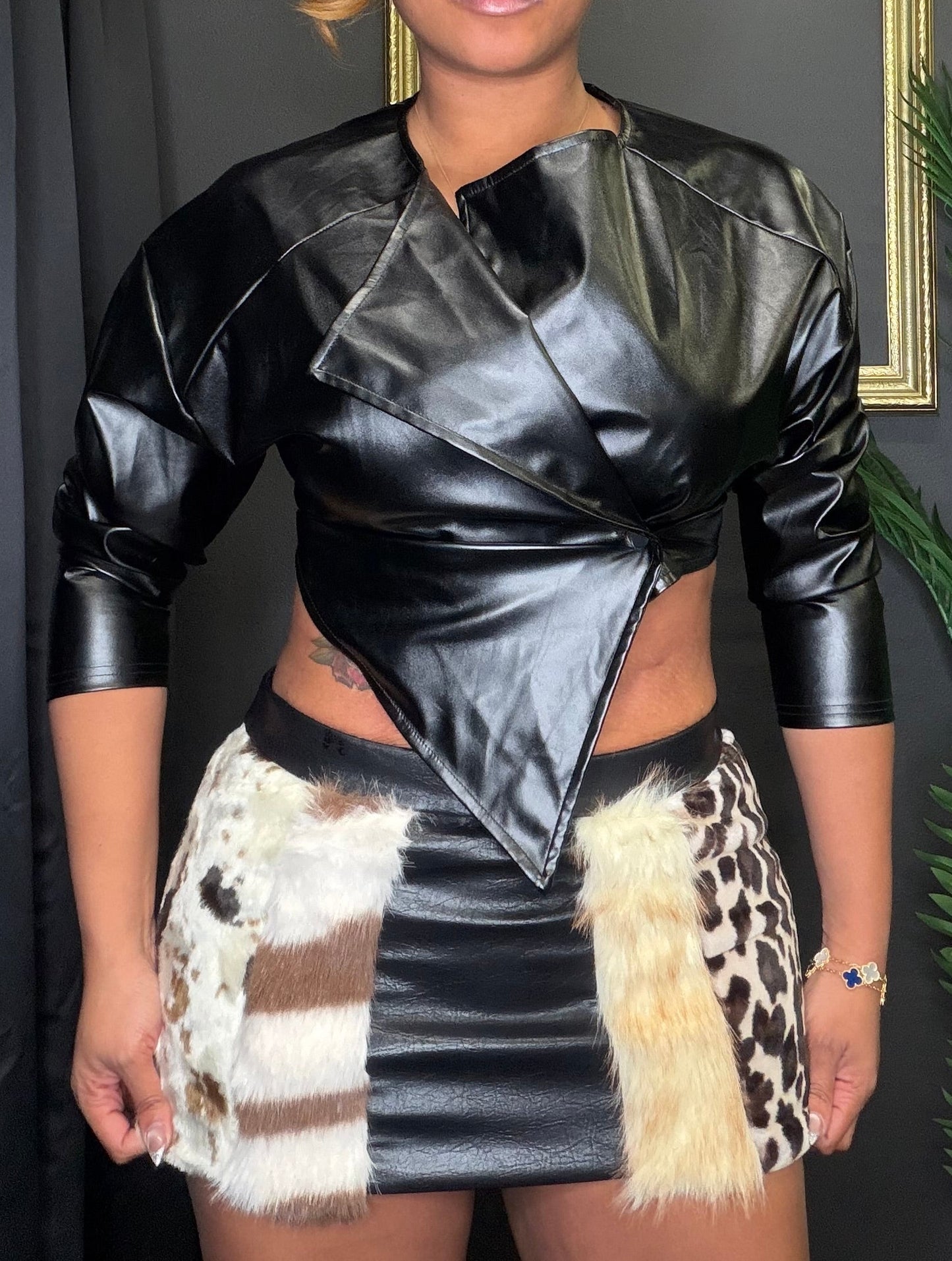 Black Asymmetric Jacket