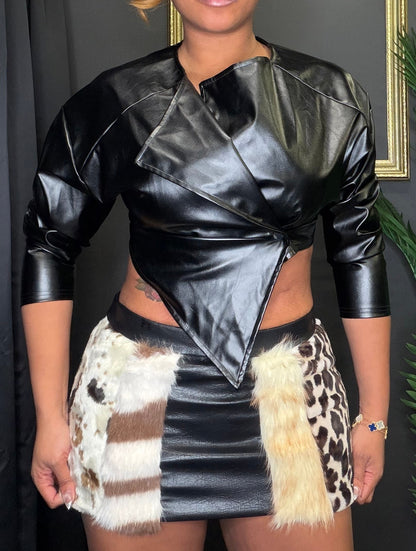 Black Asymmetric Jacket