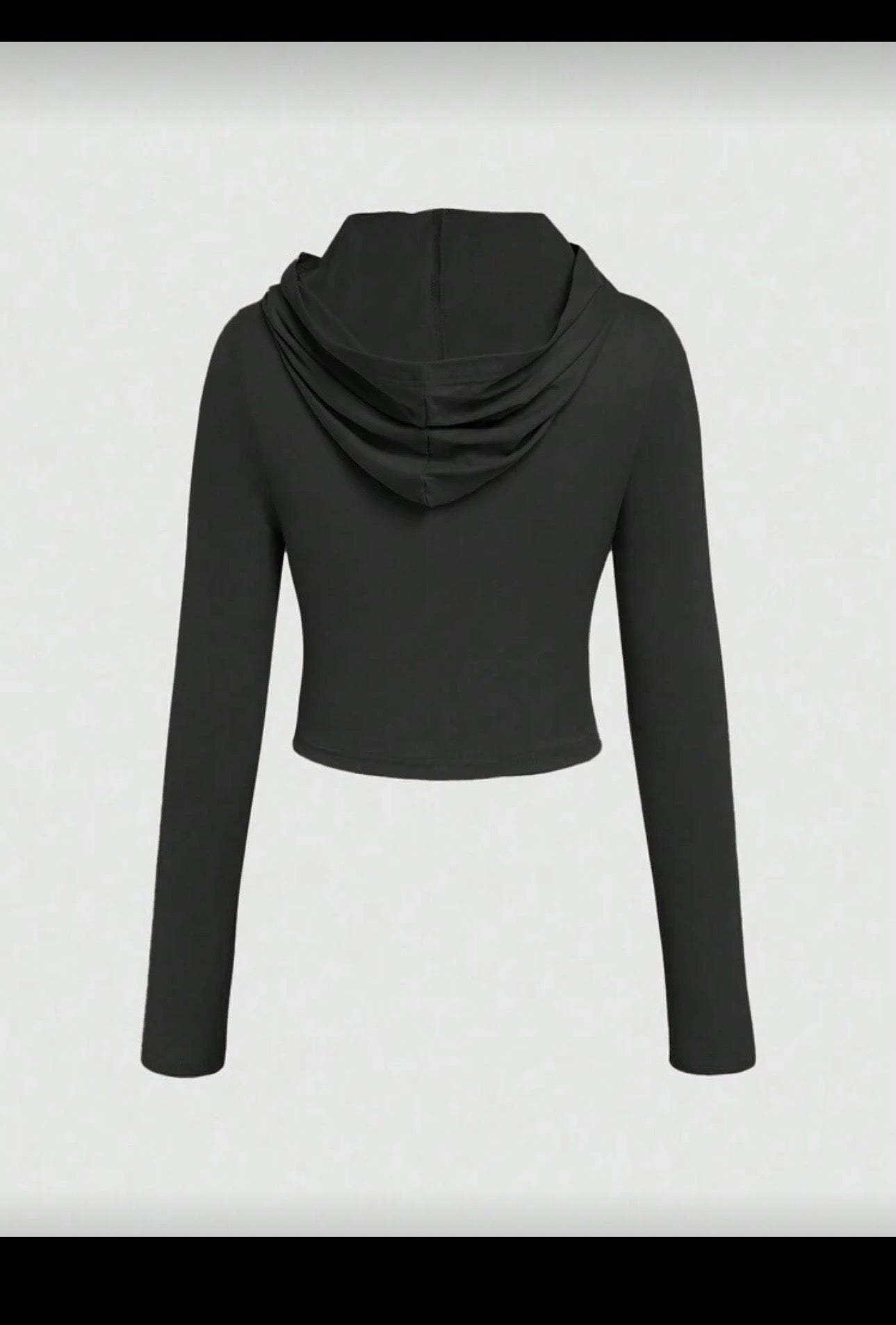 Black Hooded Shirt