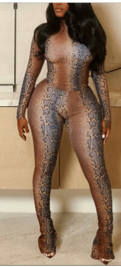 Snakeskin Pant Set