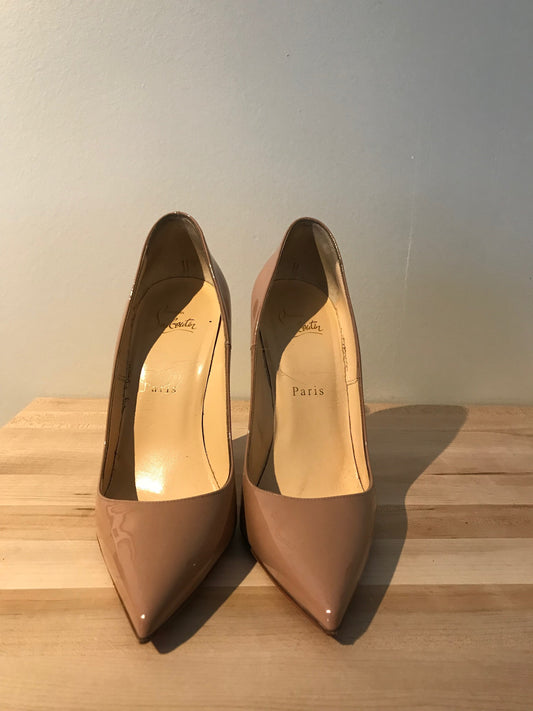 Christian Louboutin So Kate Patent Nude 37.5
