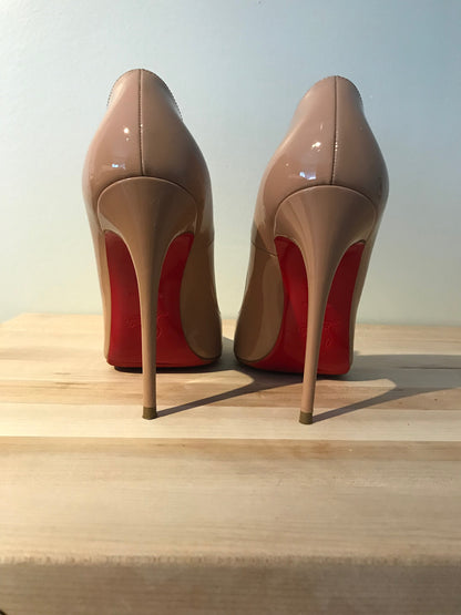 Christian Louboutin So Kate Patent Nude 37.5