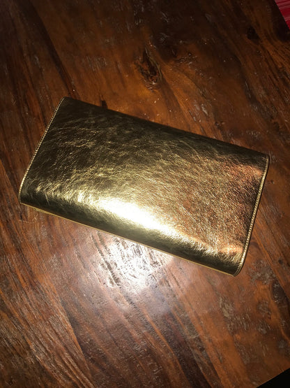 Saint Laurent Gold Clutch
