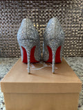 Christian Louboutin Round Toe Glitter Pump 38.5