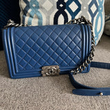 Chanel Boy Bag blue