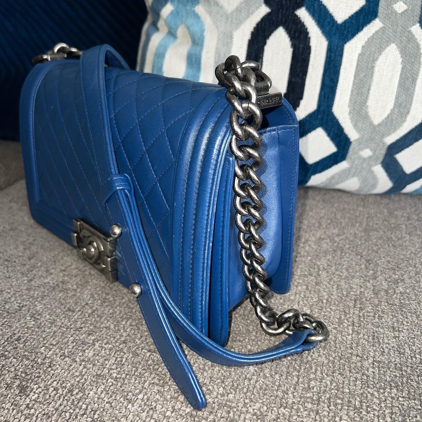 Chanel Boy Bag blue