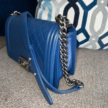 Chanel Boy Bag blue