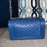 Chanel Boy Bag blue